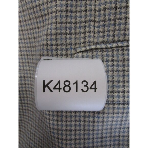 Jos A Bank Sport Coat 42 Long Houndstooth Blazer Tweed Jacket Lined - Picture 13 of 13